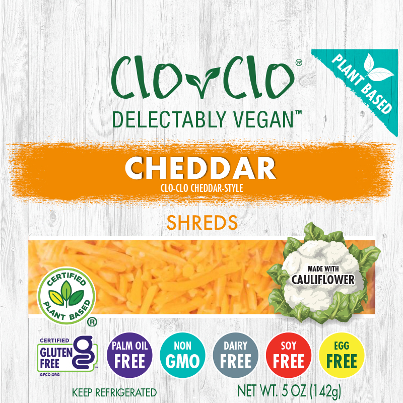 Clo-Clo Vegan Foods Cheddar 5oz